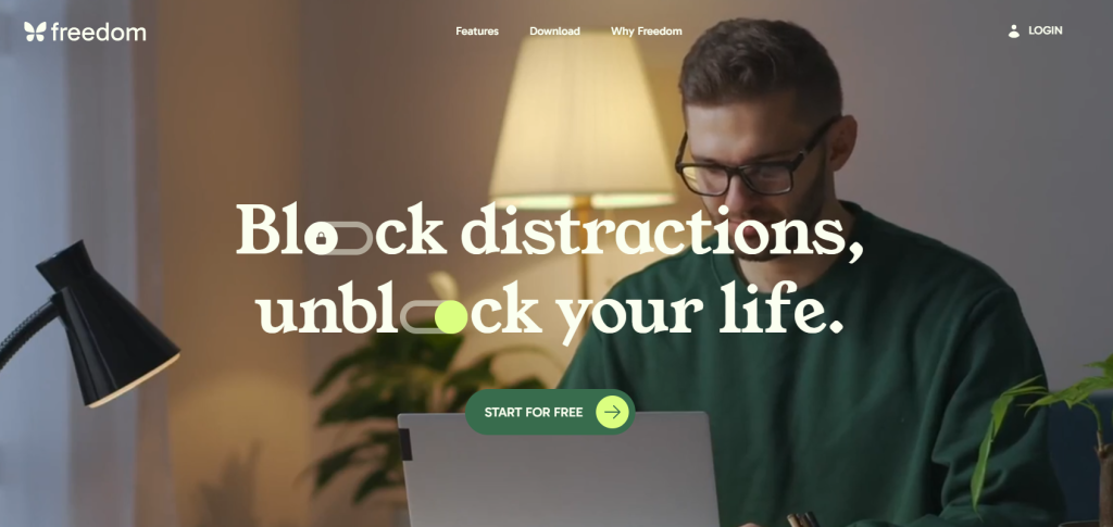 Freedom home page