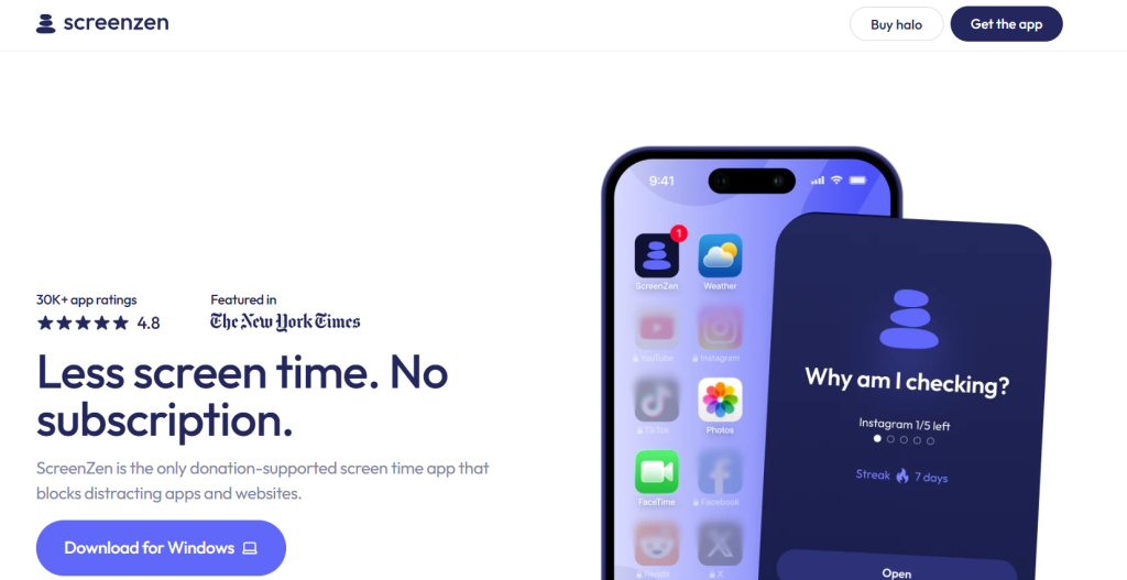 Screenzen home page
