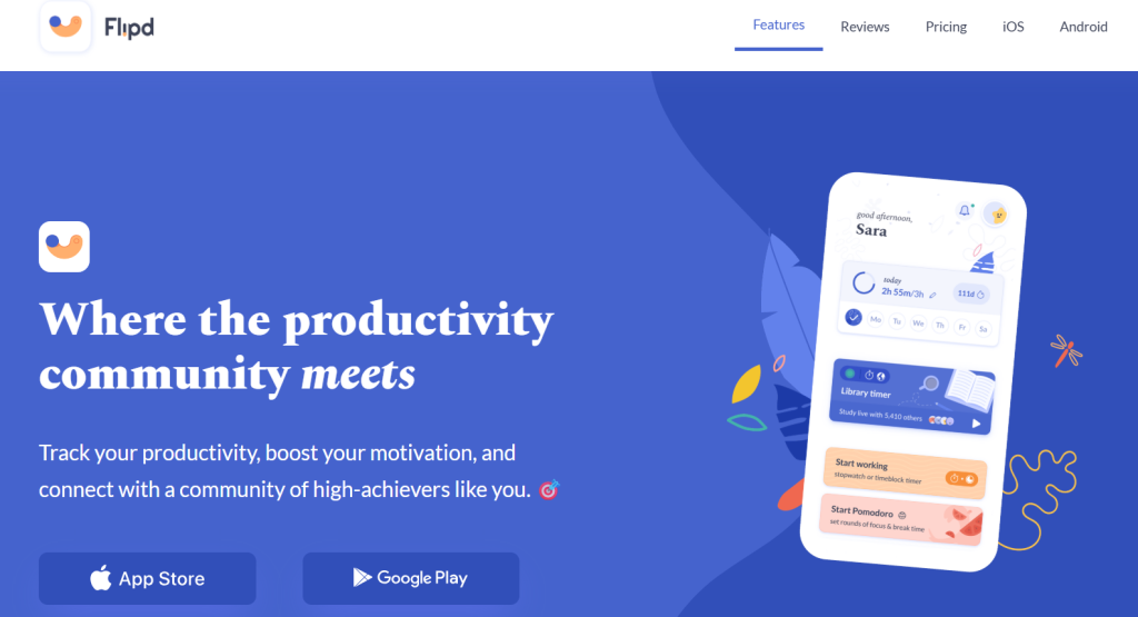 Flipd home page
