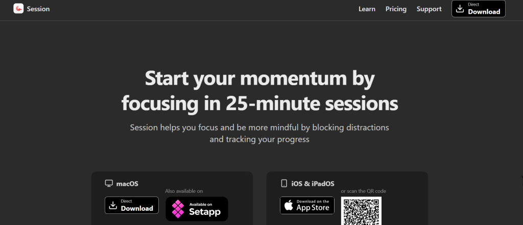 Session Homepage