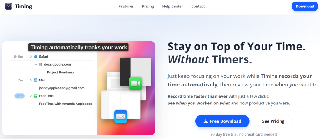 Timing Homepage