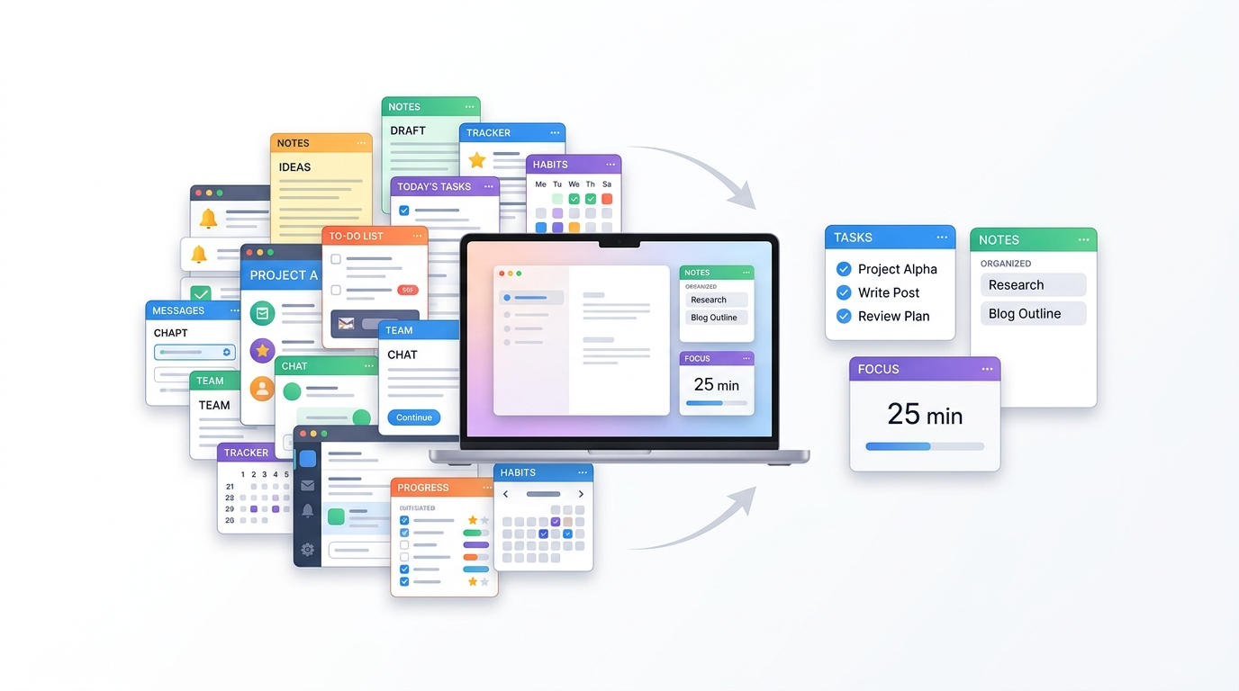 Too Many Productivity Apps? Simplify Your Workflow for Better Focus