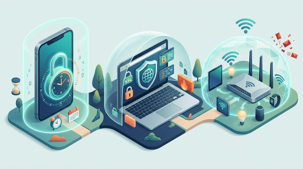 three different digital environments
