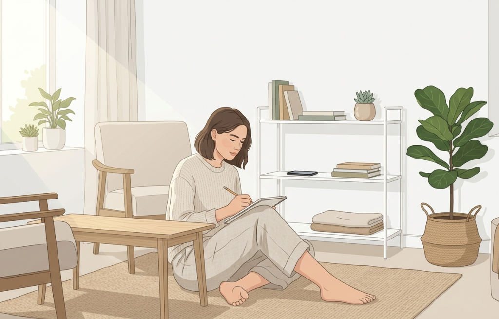 The person is engaged in an alternative activity