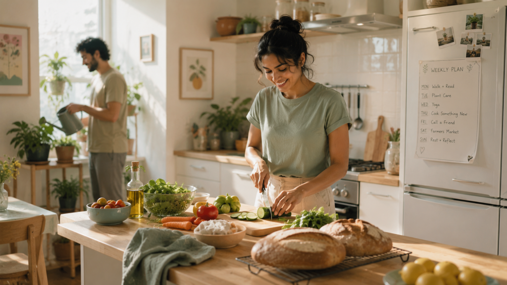 cheerful kitchen filled with natural morning light