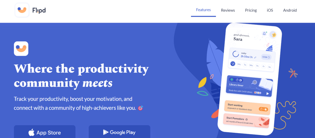 Flipd homepage