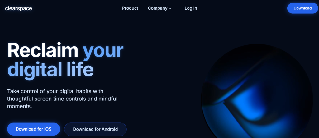 clearspace homepage