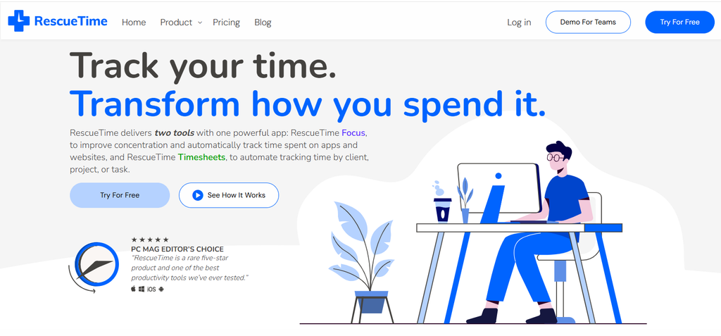 Rescuetime dashboard